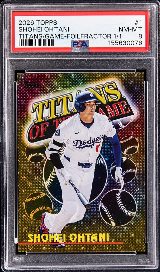 2026 Topps Shohei Ohtani Titans Of The Game FoilFractor #T0G-1 card image
