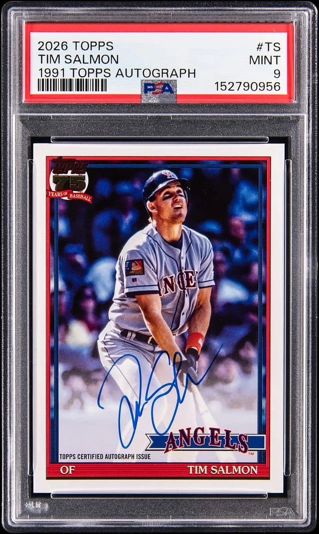 2026 Topps Tim Salmon 1991 Topps Autograph #91A-TS card image
