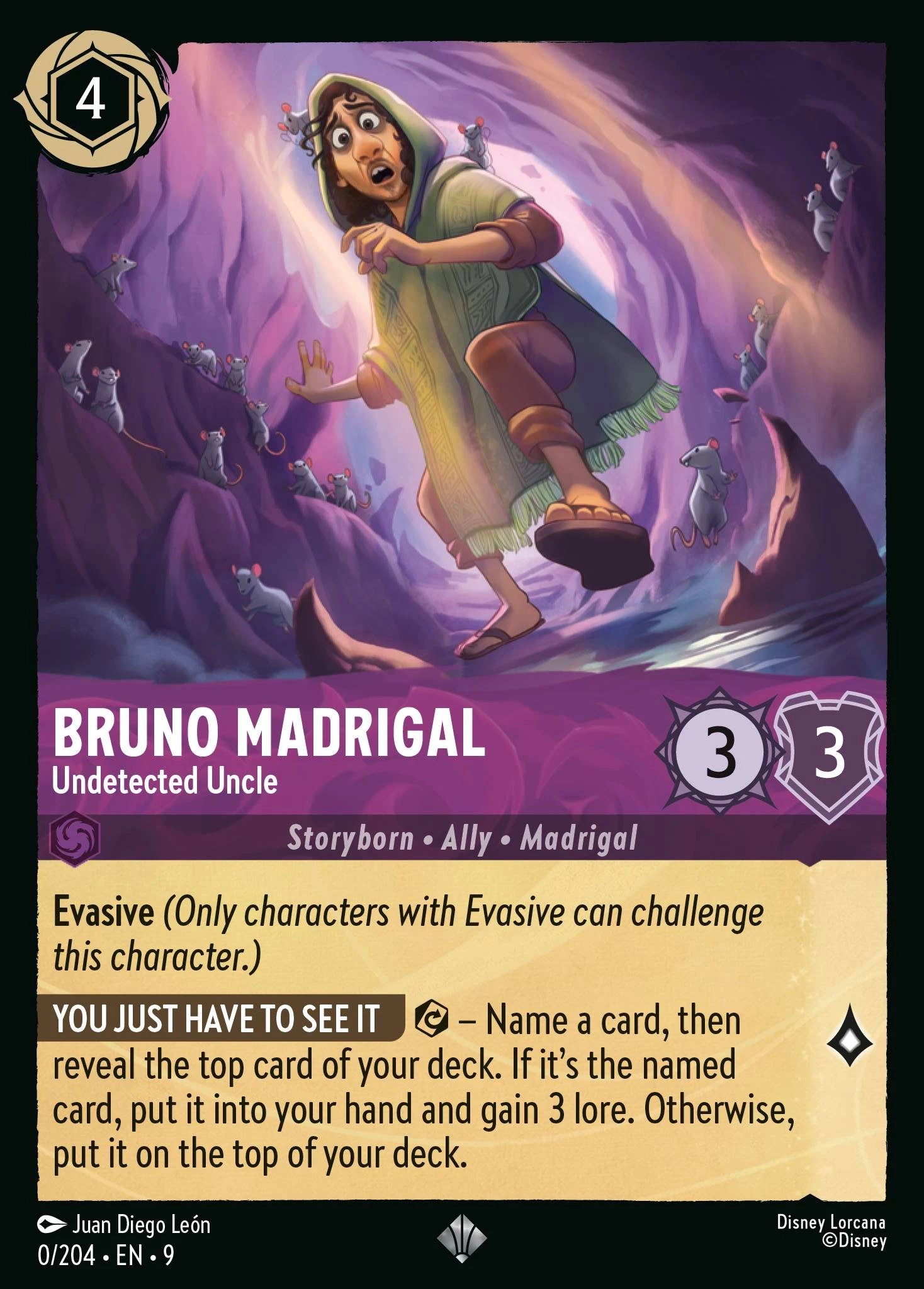 2026 Winterspell Bruno Madrigal - Undetected Uncle Unlisted Unlisted card image