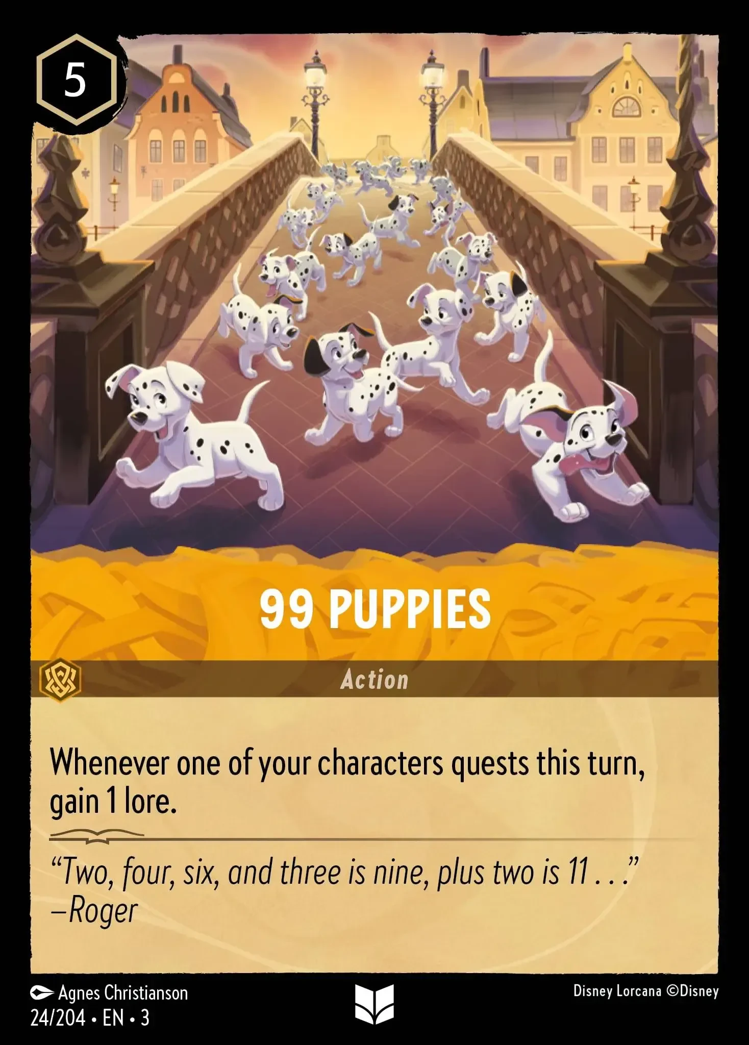 2024 Into the Inklands 99 Puppies #24 Uncommon card image