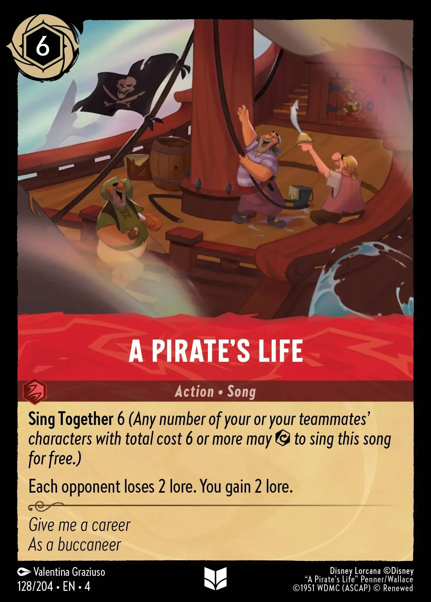 2024 Ursula's Return A Pirate's Life Uncommon #128 Uncommon card image
