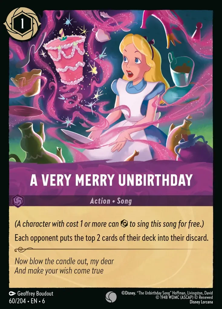 2024 Azurite Sea A Very Merry Unbirthday #60 Common card image