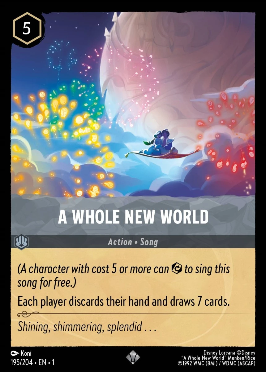 2023 The First Chapter A Whole New World #195 Super Rare card image