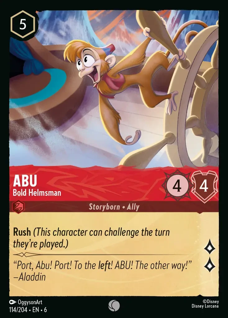 2024 Azurite Sea Abu - Bold Helmsman #114 Common card image