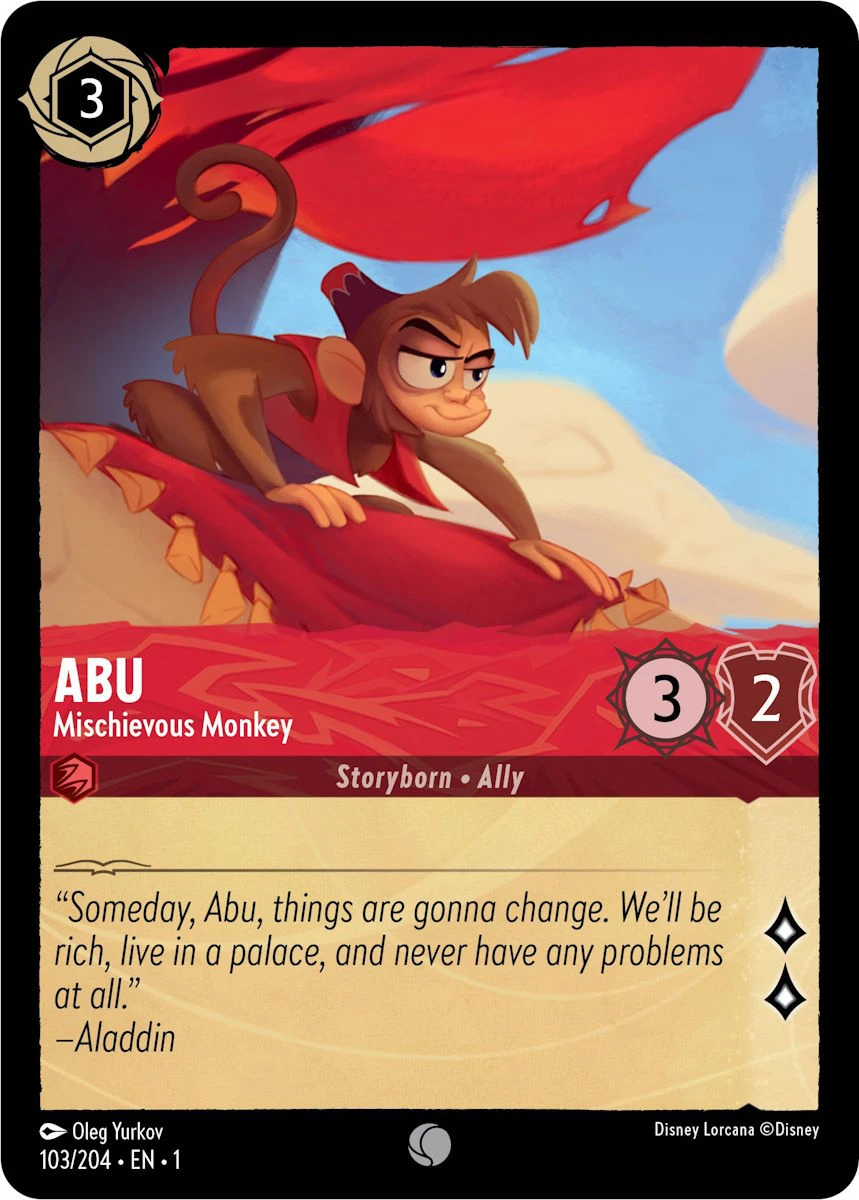 2023 The First Chapter Abu - Mischievous Monkey Common #103 Common card image