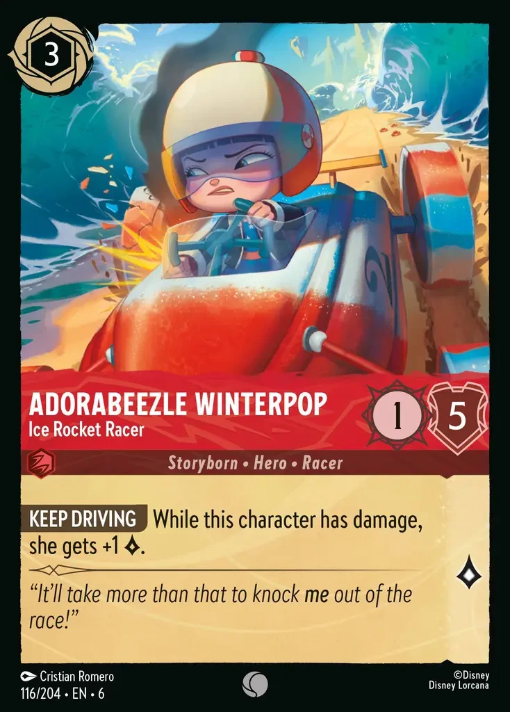 2024 Azurite Sea Adorabeezle Winterpop - Ice Rocket Racer #116 Common card image