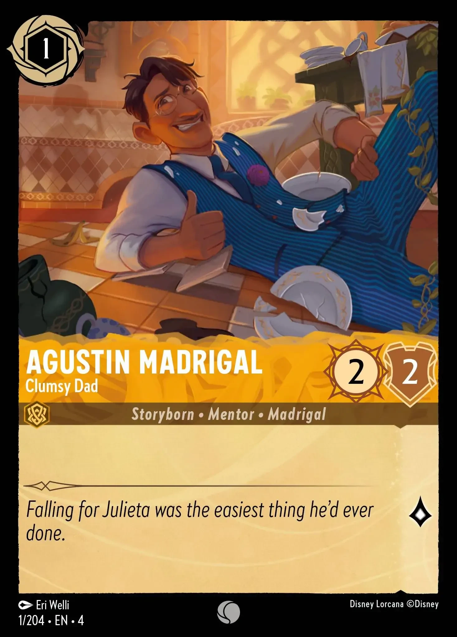 2024 Ursula's Return Agustin Madrigal - Clumsy Dad Common #1 Common card image
