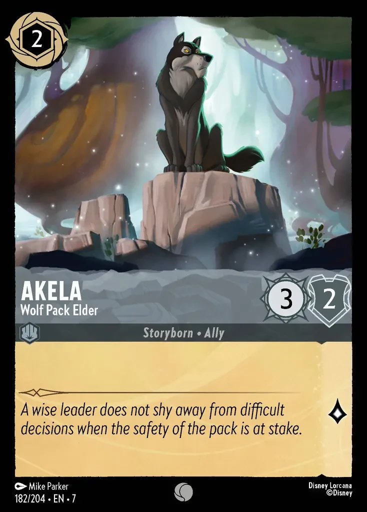 2025 Archazia's Island Akela - Wolf Pack Elder #182 Common card image