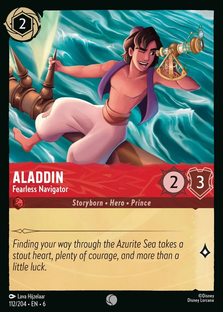 2024 Azurite Sea Aladdin - Fearless Navigator #112 Common card image