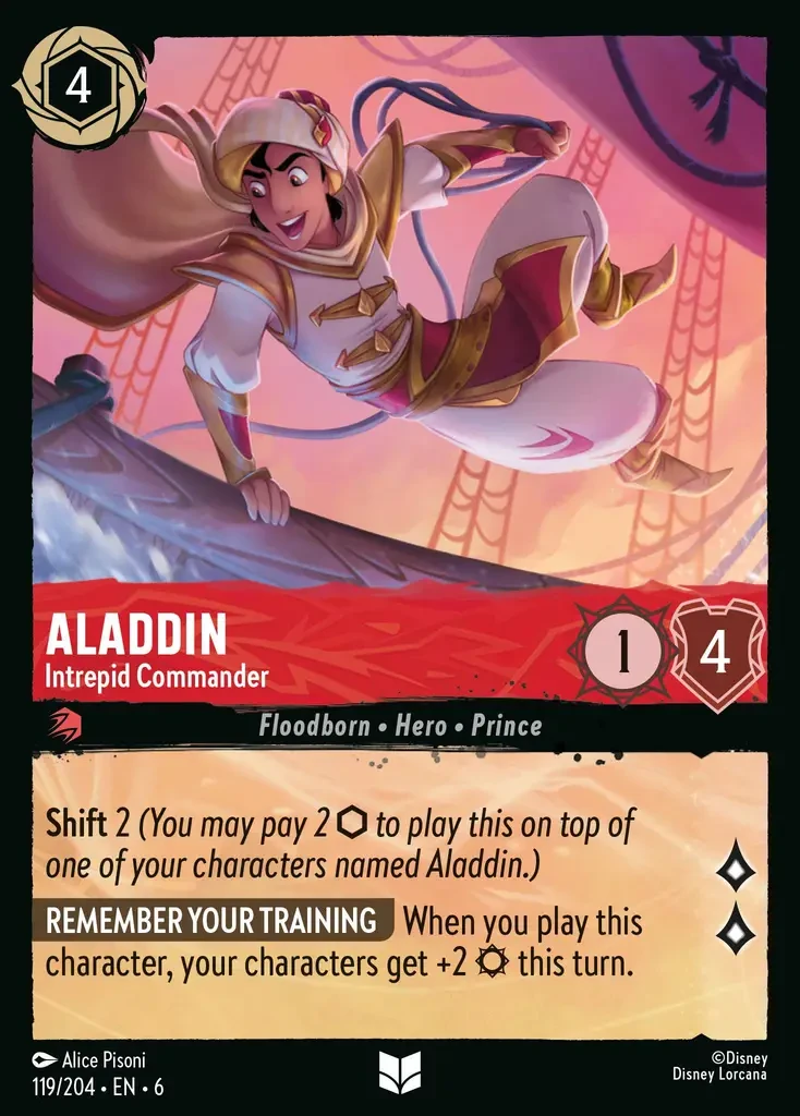 2024 Azurite Sea Aladdin - Intrepid Commander #119 Uncommon card image