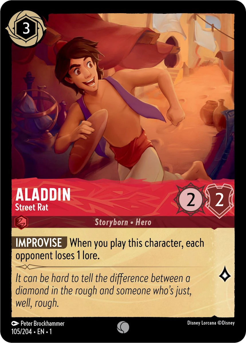 2023 The First Chapter Aladdin - Street Rat #105 Common card image