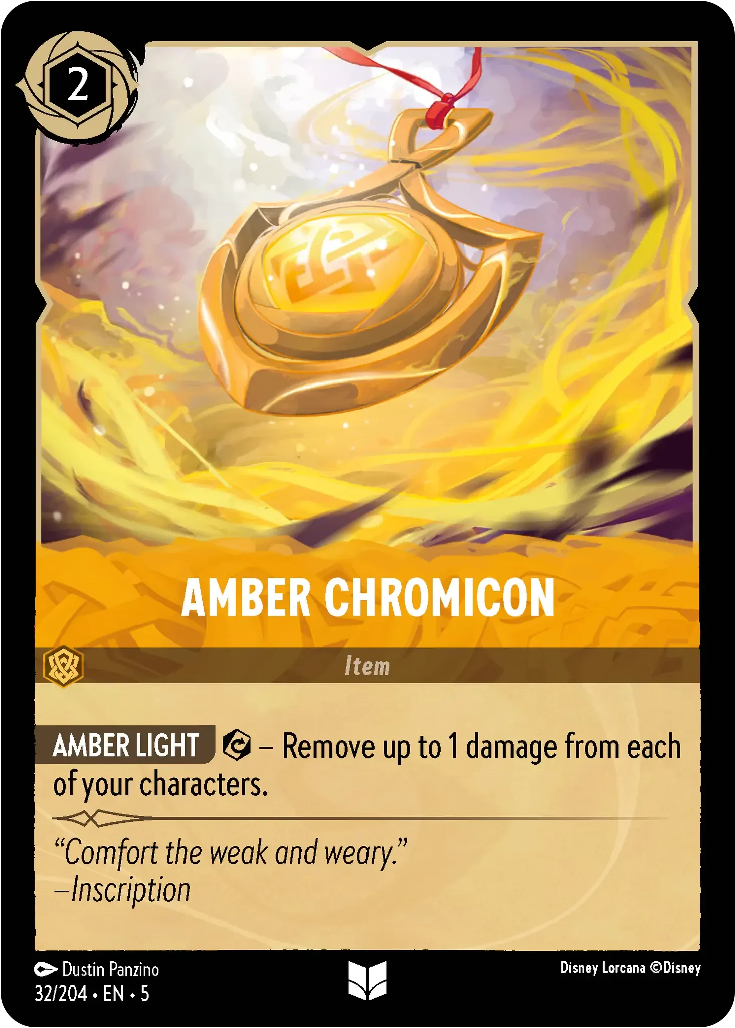 2024 Shimmering Skies Amber Chromicon Common #32 Common card image