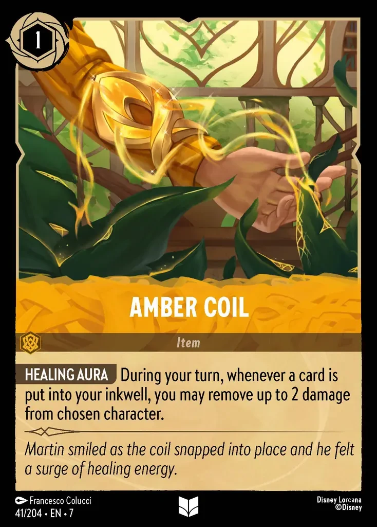 2025 Archazia's Island Amber Coil #41 Uncommon card image