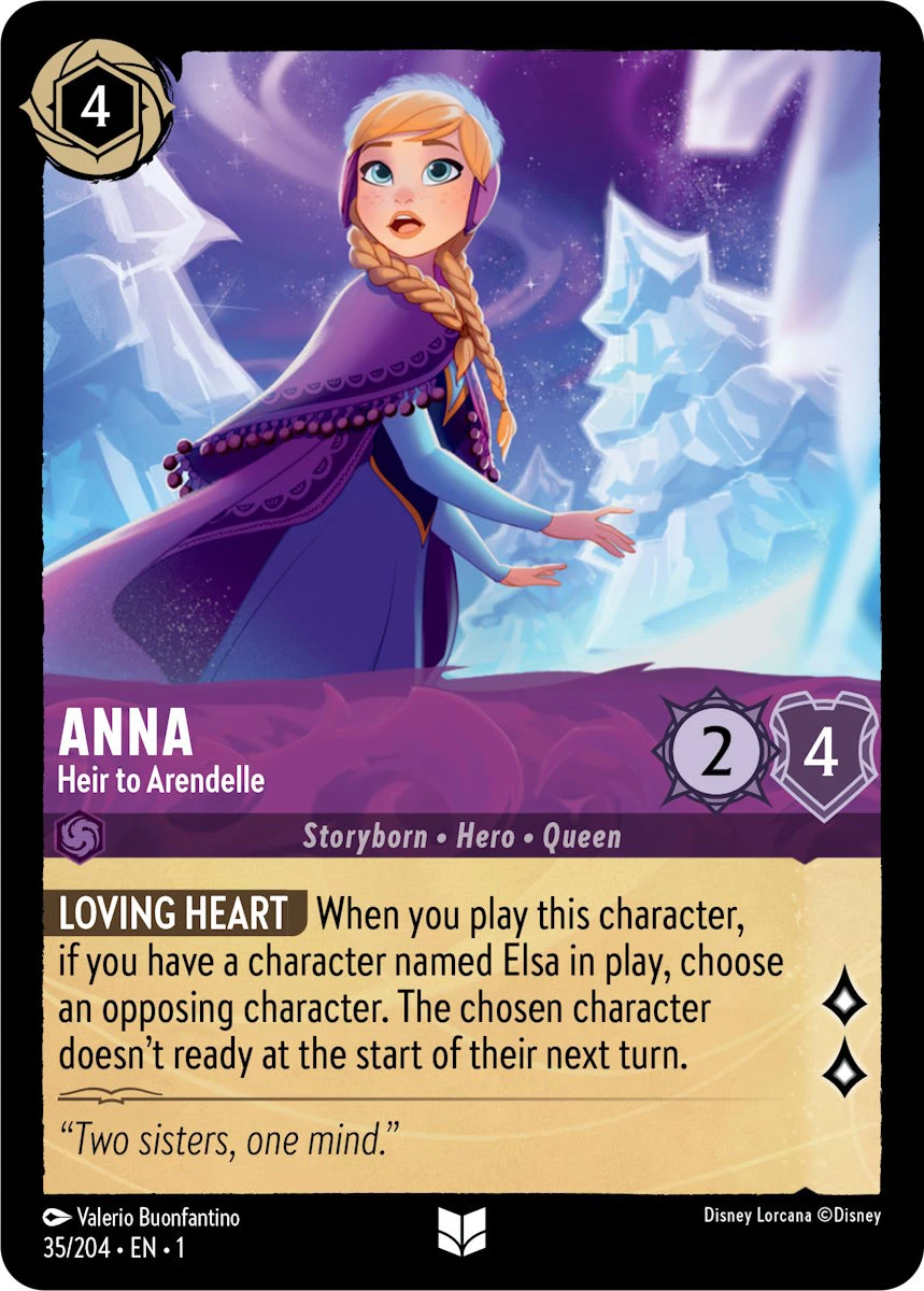 2023 The First Chapter Anna - Heir to Arendelle #35 Uncommon card image