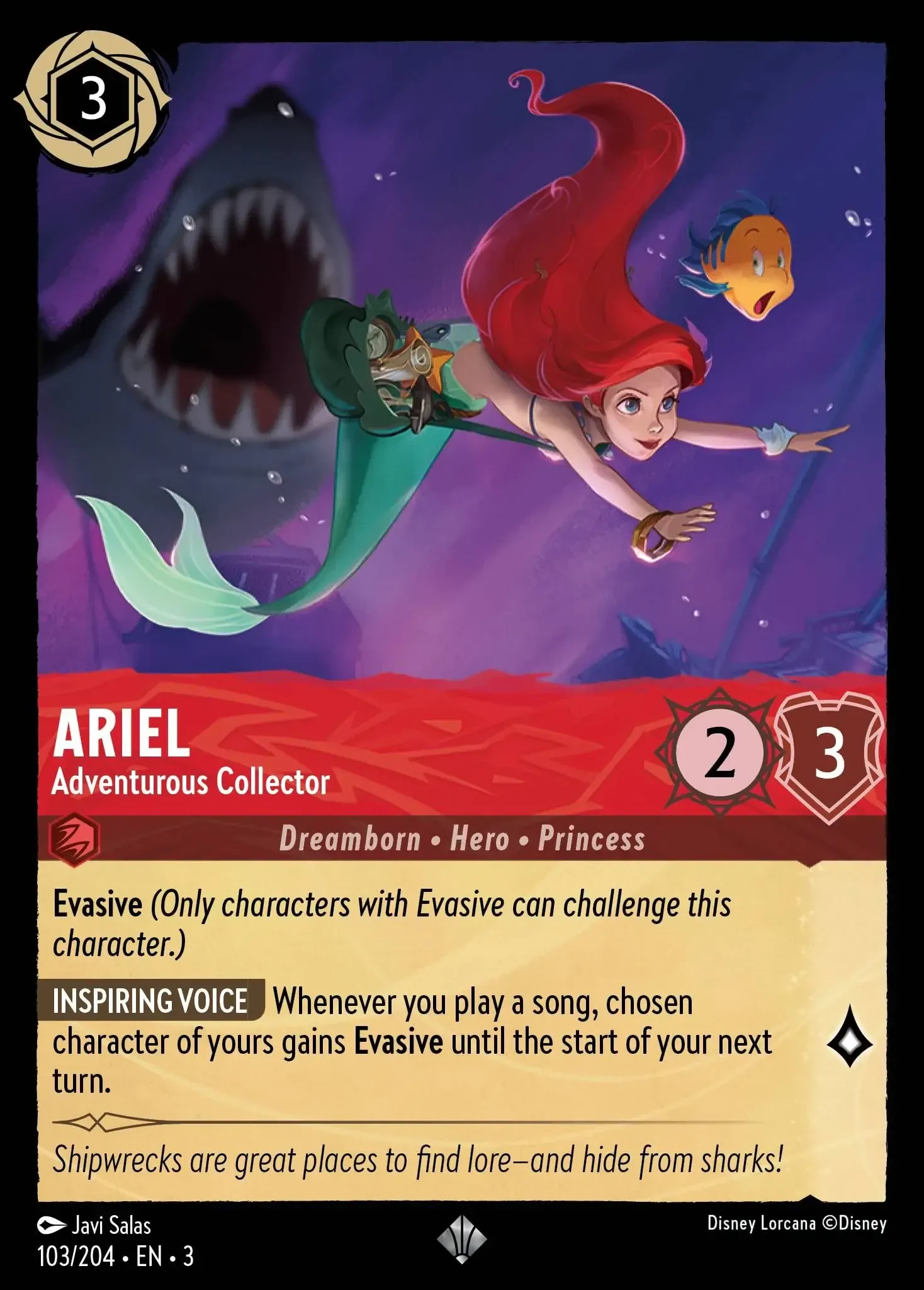 2024 Into the Inklands Ariel - Adventurous Collector #103 Super Rare card image