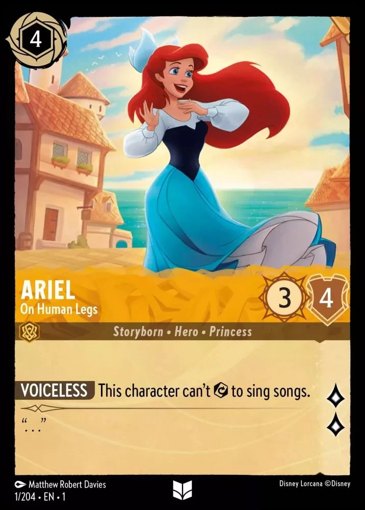2023 The First Chapter Ariel - On Human Legs Uncommon #1 Uncommon card image