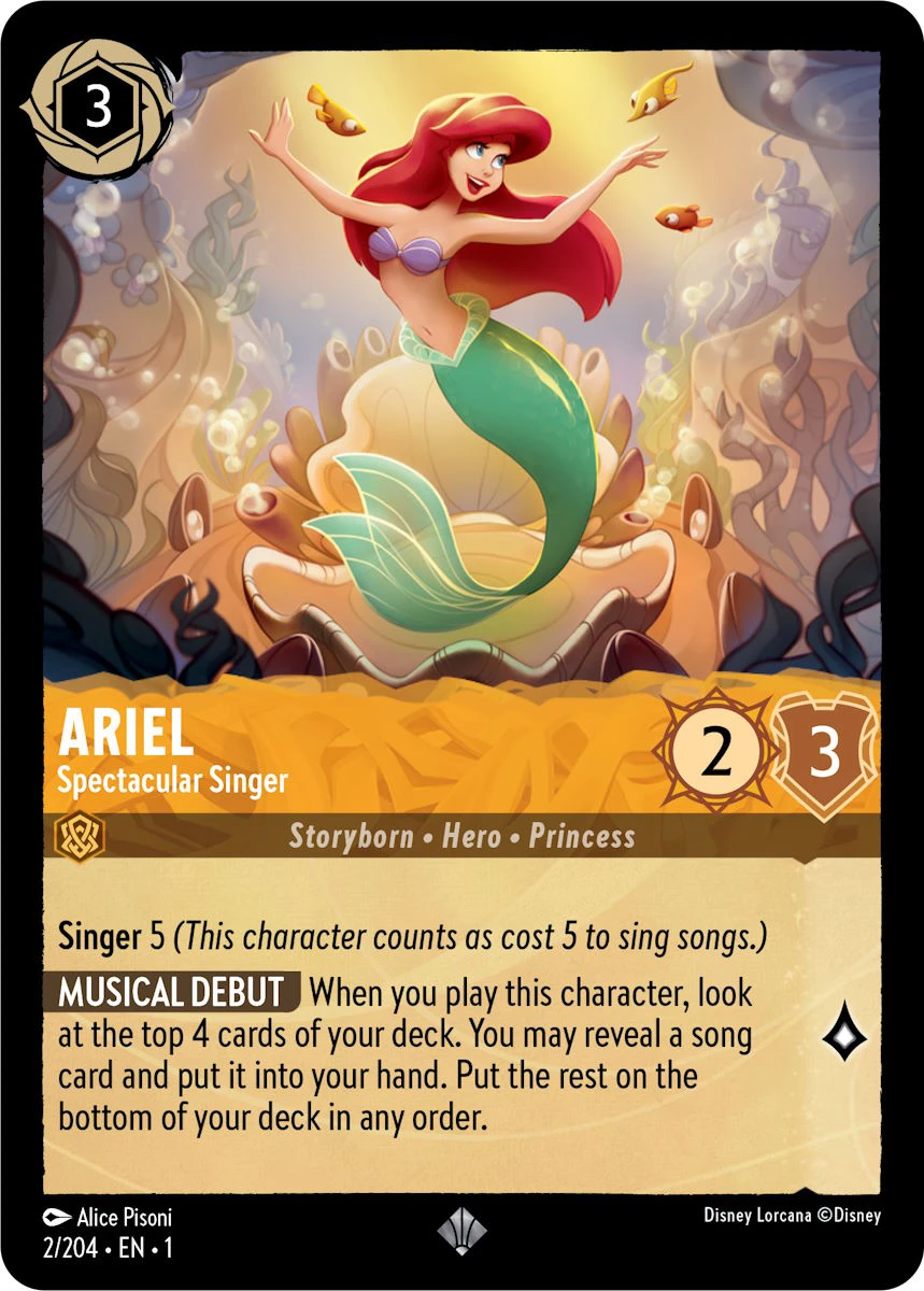 2023 The First Chapter Ariel - Spectacular Singer #2 Super Rare card image