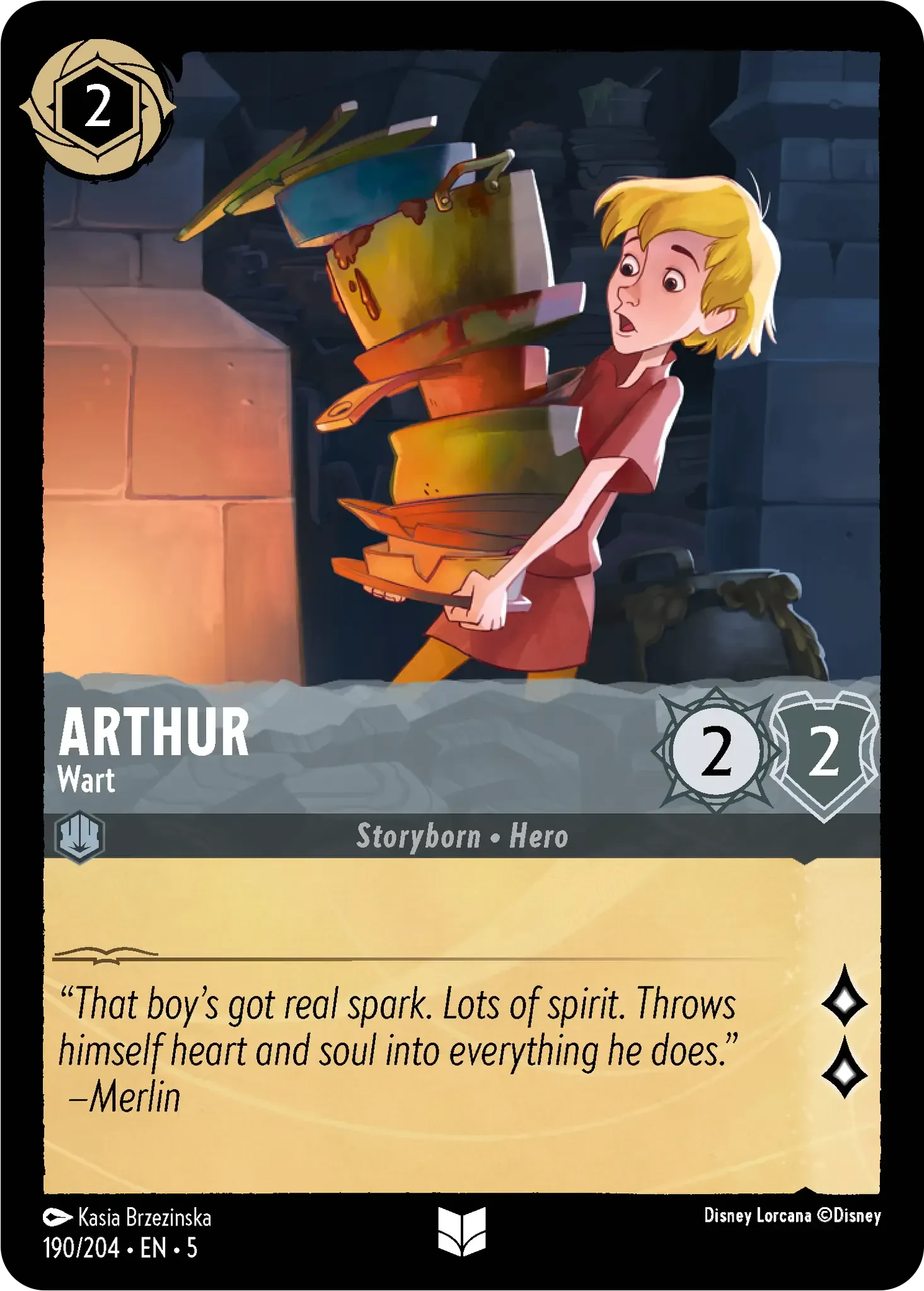 2024 Shimmering Skies Arthur - Wart #190 Uncommon card image