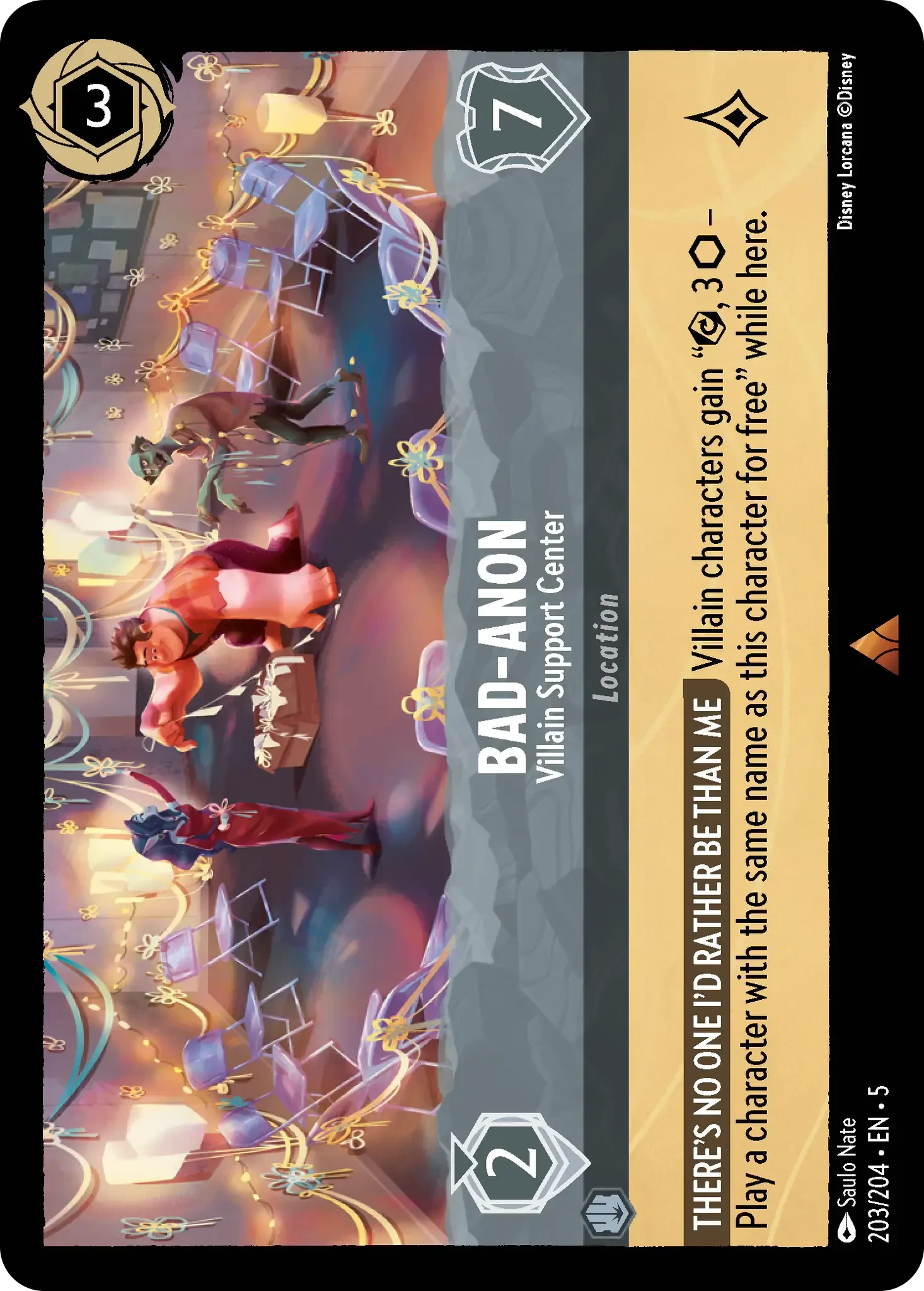 2024 Shimmering Skies Bad-Anon - Villain Support Center #203 Rare card image