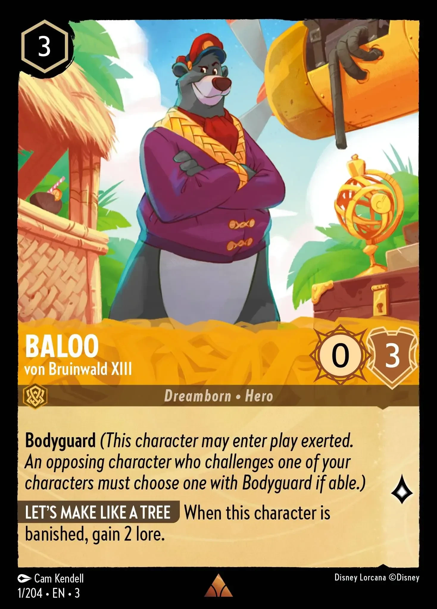 2024 Into the Inklands Baloo - von Bruinwald XIII [Foil] Rare #1 Rare card image