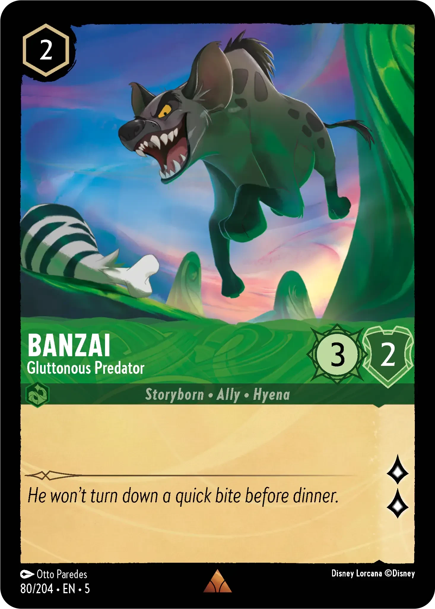 2024 Shimmering Skies Banzai - Gluttonous Predator Rare #80 Rare card image