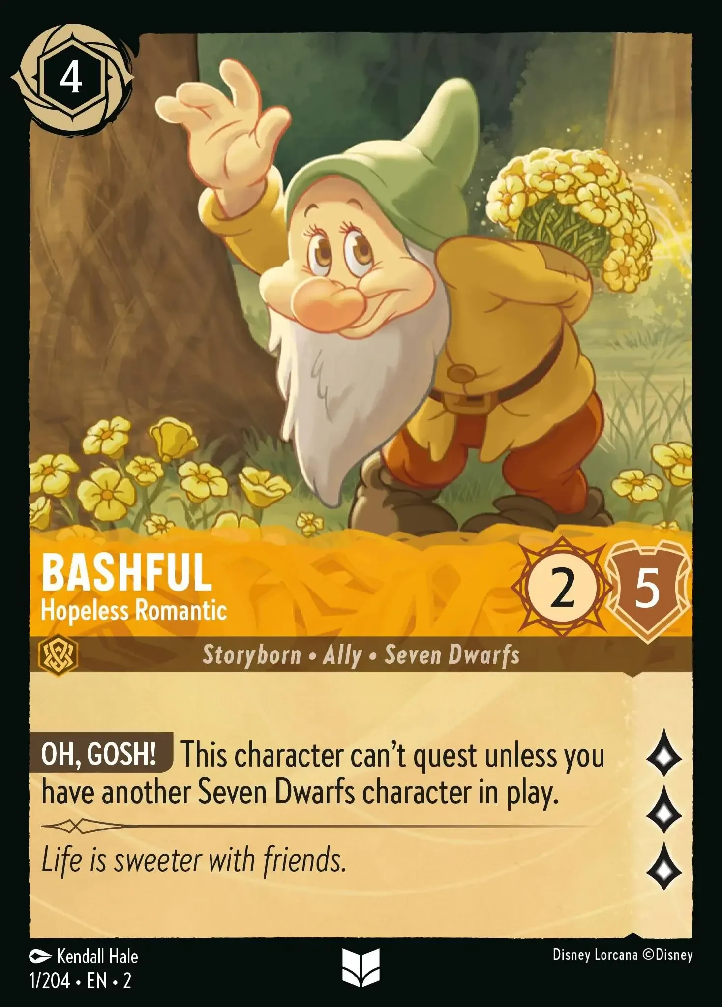 2023 Rise of The Floodborn Bashful - Hopeless Romantic #1 Uncommon card image