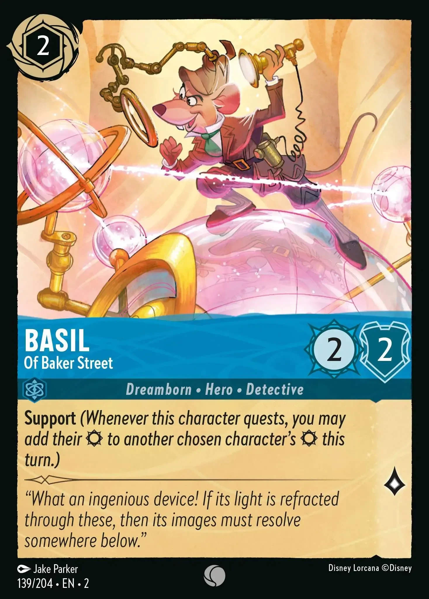 2023 Rise of The Floodborn Basil - Of Baker Street #139 Common card image
