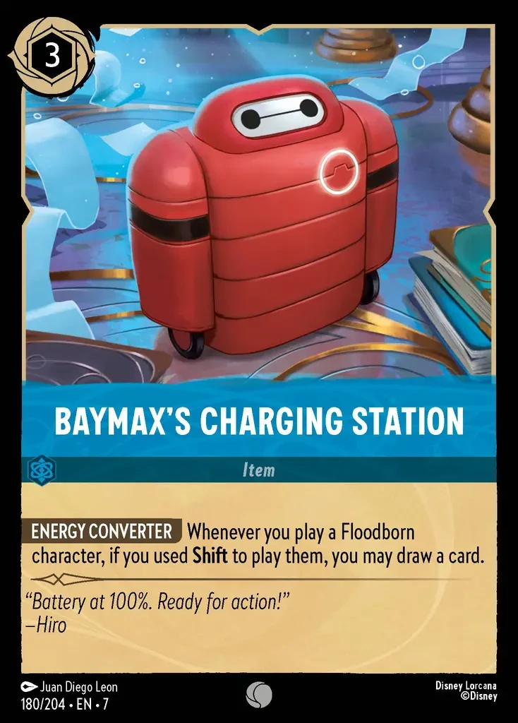 2025 Archazia's Island Baymax's Charging Station #180 Common card image
