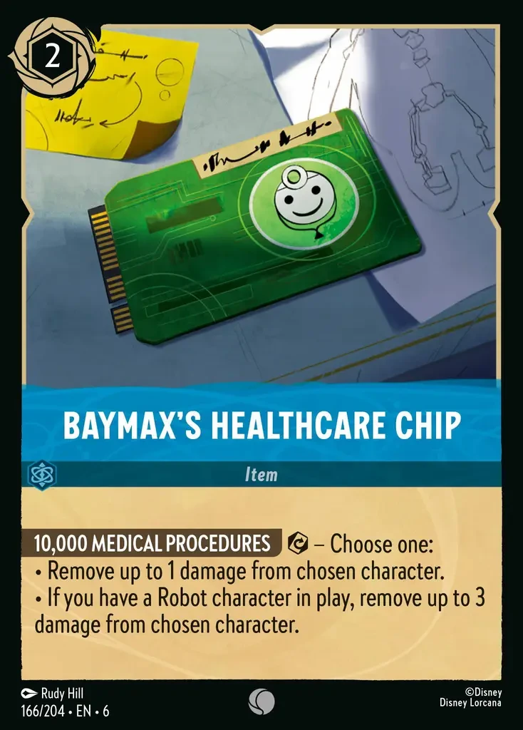 2024 Azurite Sea Baymax's Healthcare Chip #166 Common card image