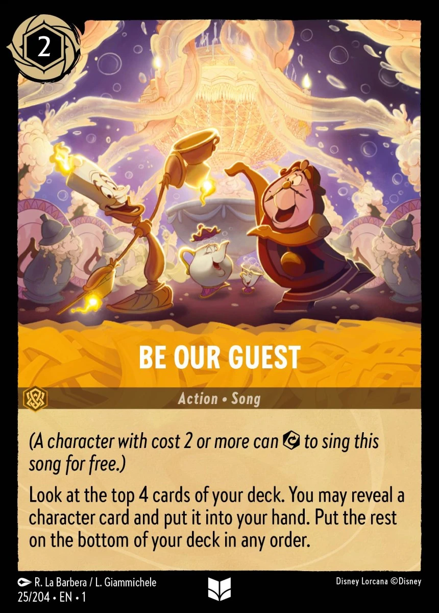 2023 The First Chapter Be Our Guest Uncommon #25 Uncommon card image
