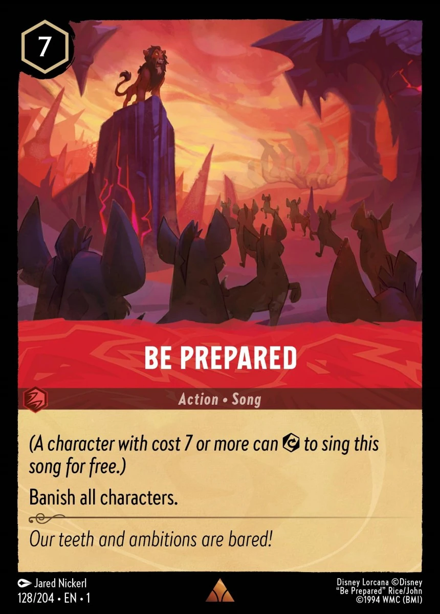 2023 The First Chapter Be Prepared Rare #128 Rare card image