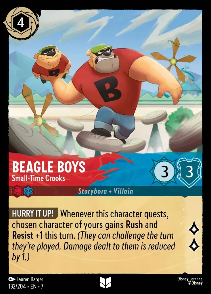 2025 Archazia's Island Beagle Boys - Small-Time Crooks #132 Uncommon card image