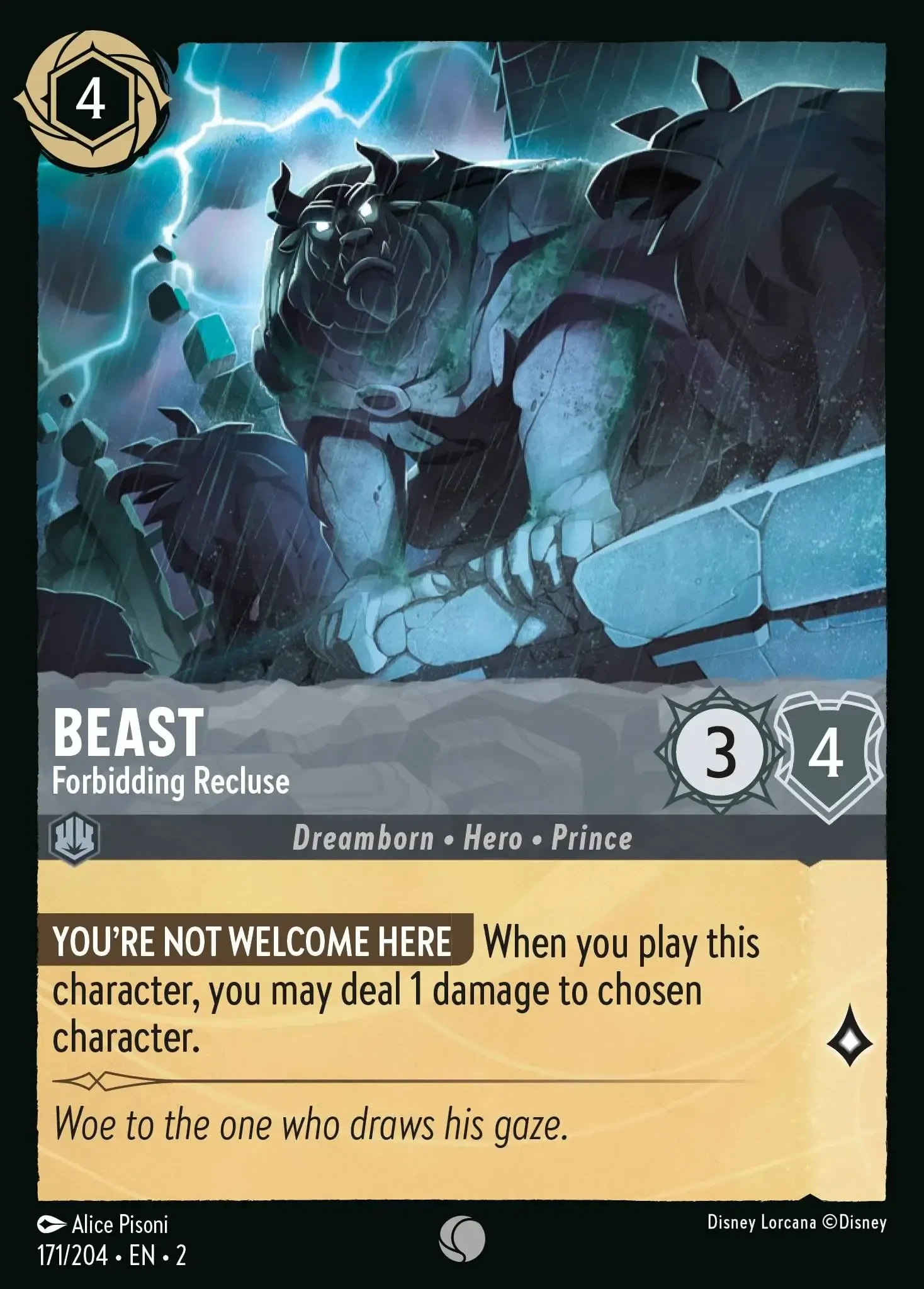 2023 Rise of The Floodborn Beast - Forbidding Recluse #171 Common card image