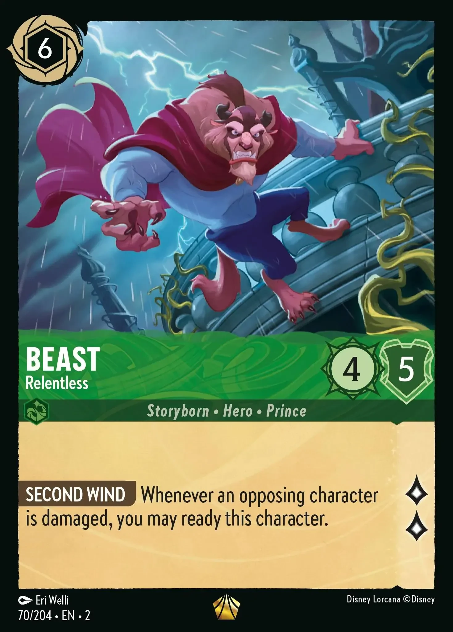 2023 Rise of The Floodborn Beast - Relentless #70 Legendary card image
