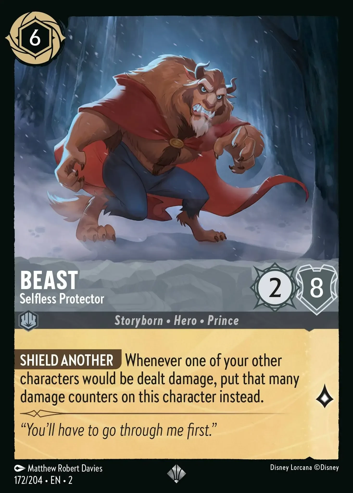 2023 Rise of The Floodborn Beast - Selfless Protector #172 Super Rare card image