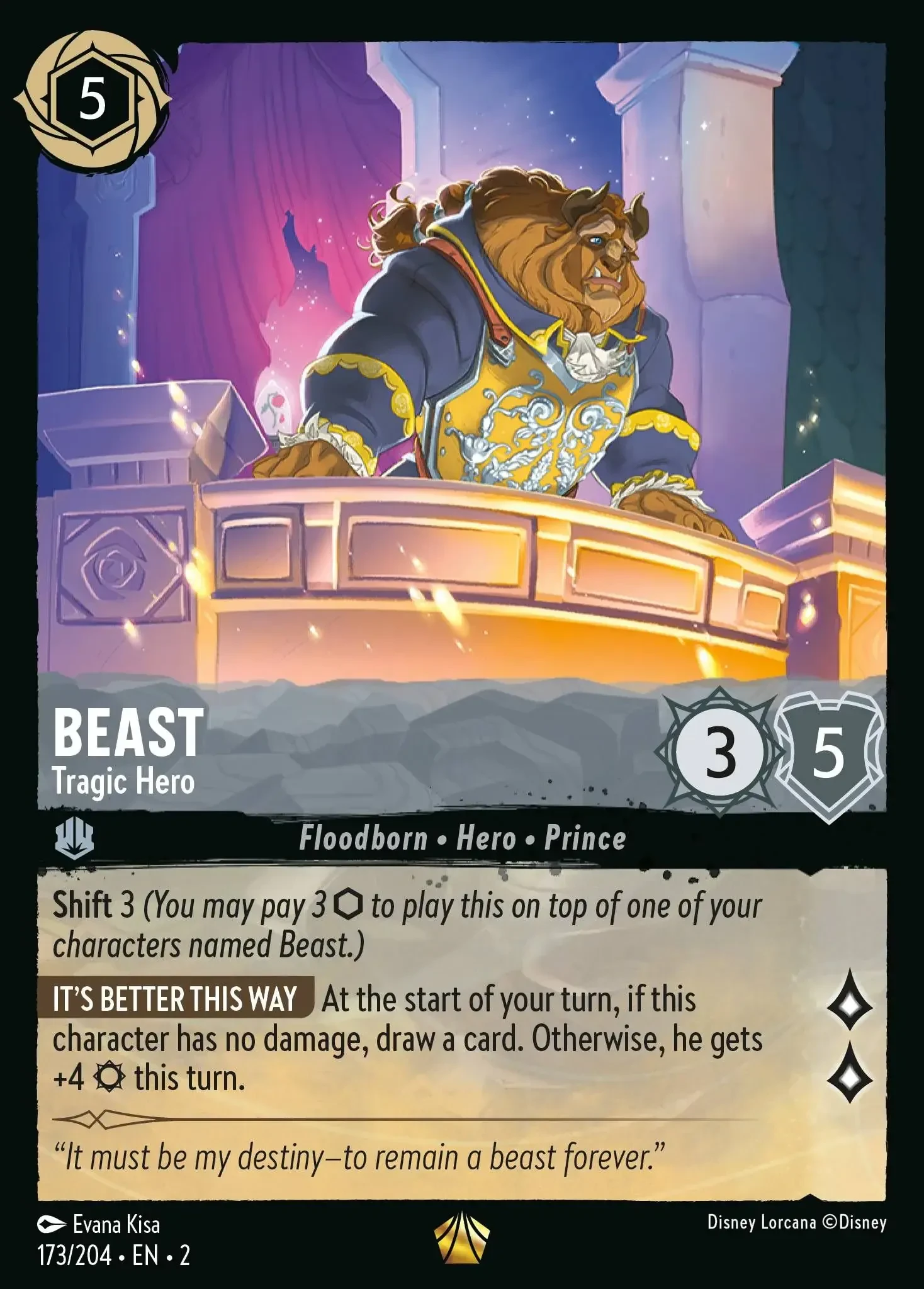 2023 Rise of The Floodborn Beast - Tragic Hero #173 Legendary card image
