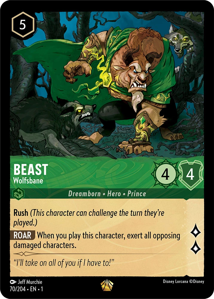 2023 The First Chapter Beast - Wolfsbane Legendary #70 Legendary card image