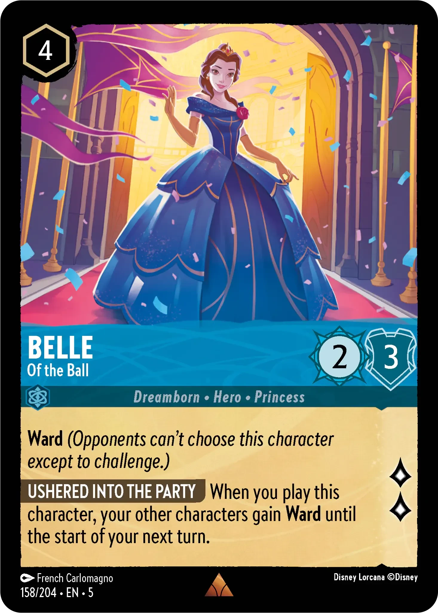 2024 Shimmering Skies Belle - Of the Ball #158 Rare card image