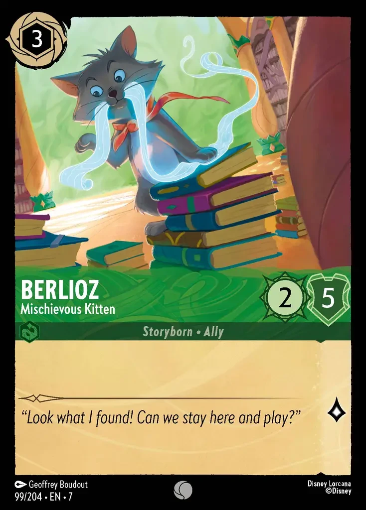 2025 Archazia's Island Berlioz - Mischievous Kitten #99 Common card image