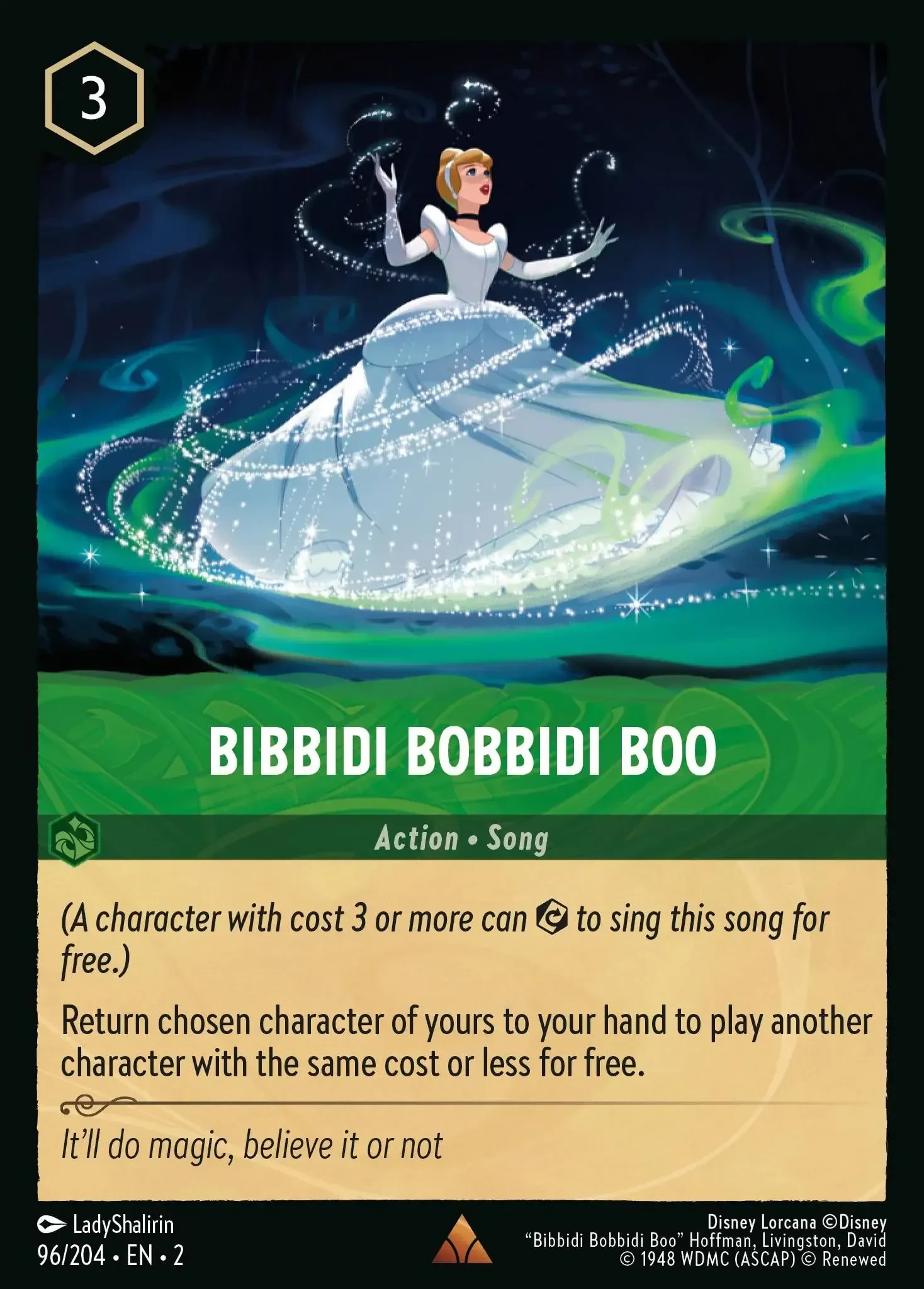2023 Rise of The Floodborn Bibbidi Bobbidi Boo #96 Rare card image