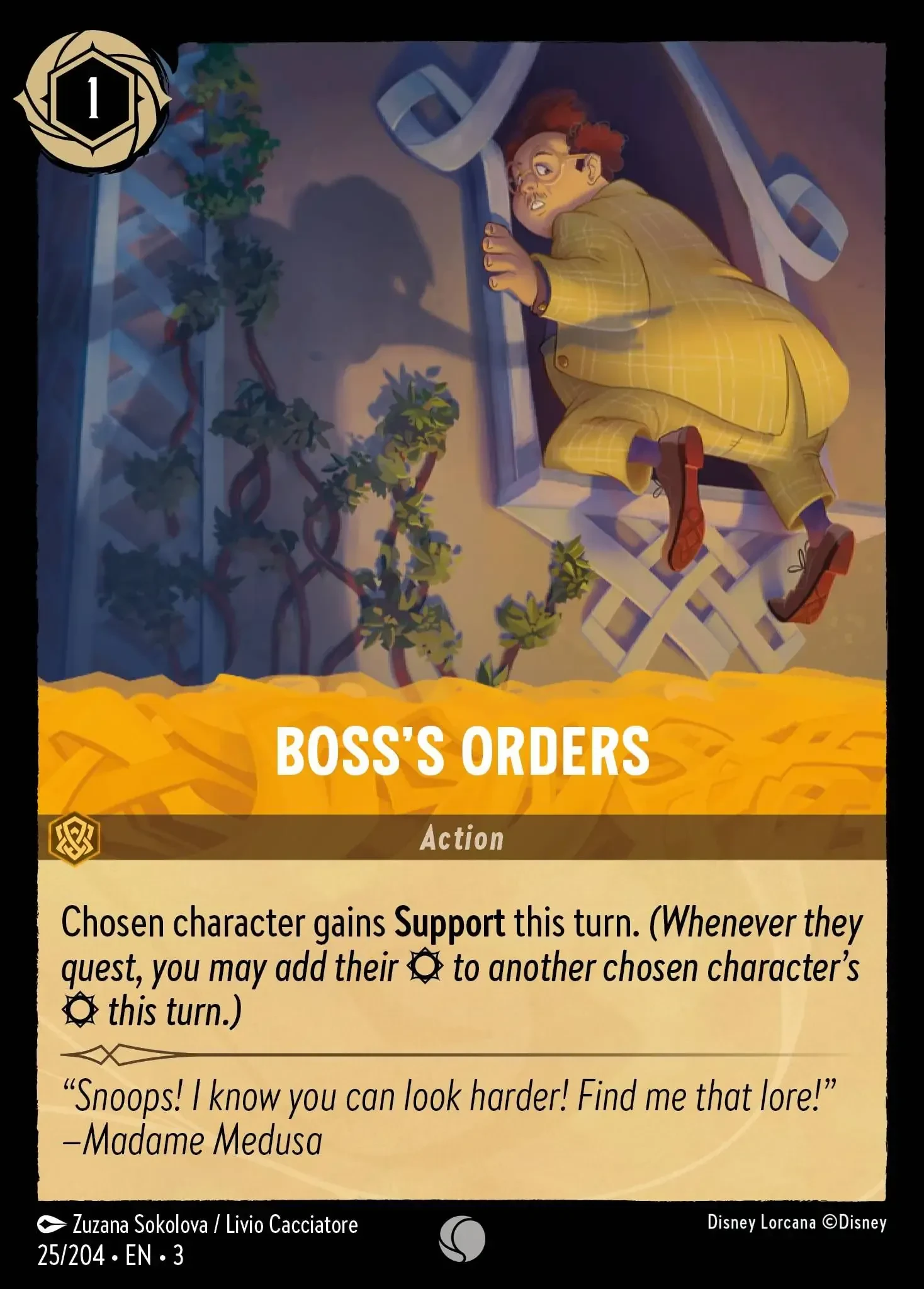 2024 Into the Inklands Boss's Orders #25 Common card image