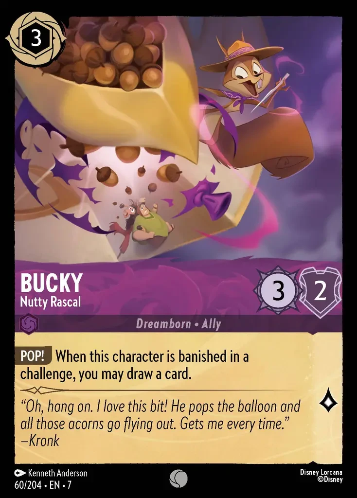 2025 Archazia's Island Bucky - Nutty Rascal #60 Common card image