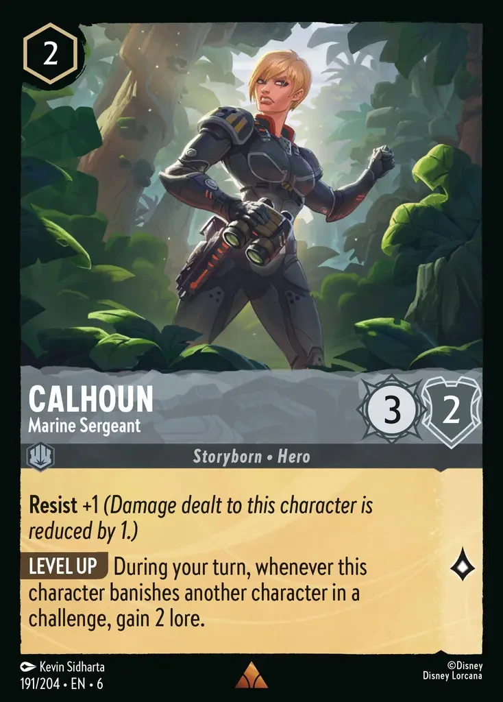 2024 Azurite Sea Calhoun - Marine Sergeant #191 Rare card image