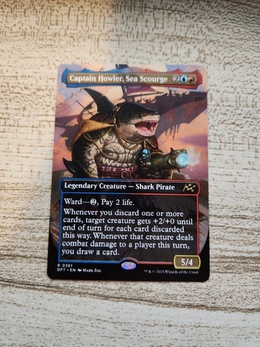 2025 Aetherdrift Art Series Captain Howler, Sea Scourge // Captain Howler, Sea Scourge [Gold Signature] common #4 common card image