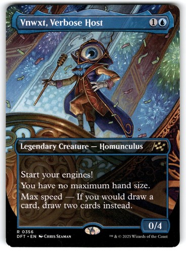 2025 Aetherdrift Art Series Vnwxt, Verbose Host // Vnwxt, Verbose Host [Gold Signature] common #8 common card image