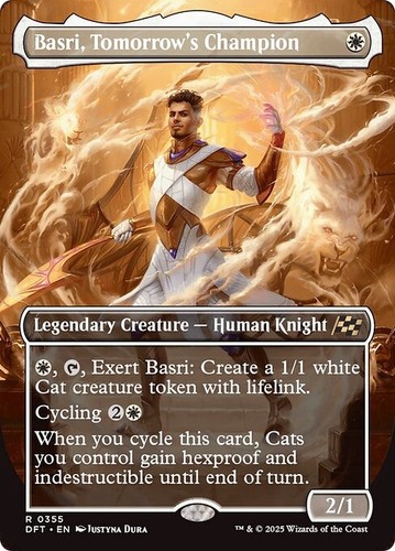 2025 Aetherdrift Art Series Basri, Tomorrow's Champion // Basri, Tomorrow's Champion [Gold Signature] common #9 common card image