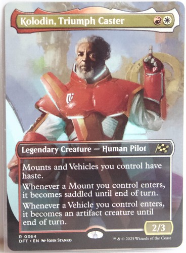 2025 Aetherdrift Art Series Kolodin, Triumph Caster // Kolodin, Triumph Caster [Gold Signature] common #17 common card image