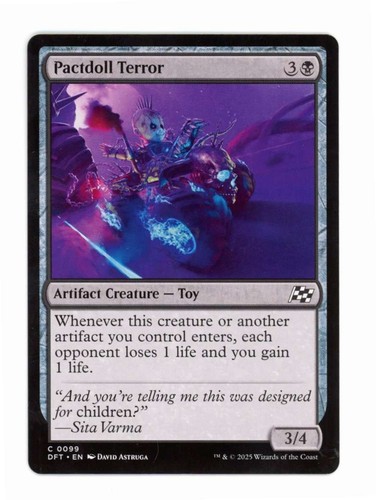 2025 Aetherdrift Art Series Pactdoll Terror // Pactdoll Terror [Gold Signature] common #21 common card image