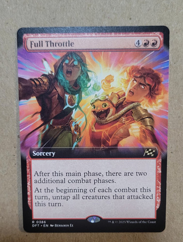 2025 Aetherdrift Art Series Full Throttle // Full Throttle [Gold Signature] common #23 common card image