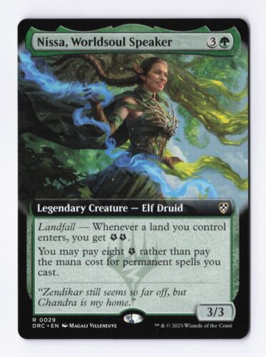 2025 Aetherdrift Art Series Nissa, Worldsoul Speaker // Nissa, Worldsoul Speaker [Gold Signature] common #31 common card image